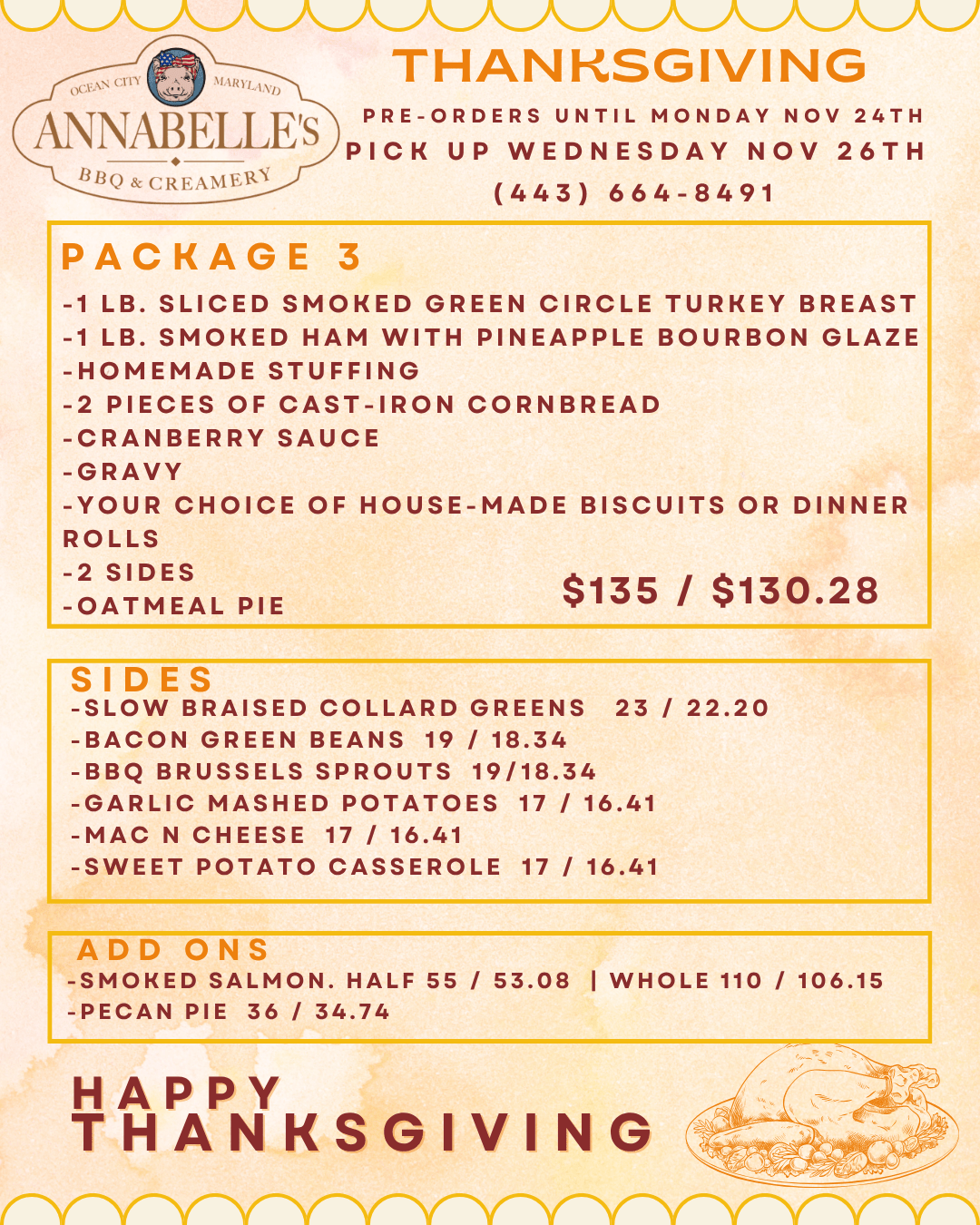 Thanksgiving Packages 2 Min